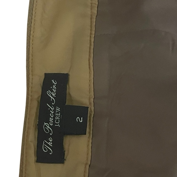 J. Crew Factory Skirt Pencil Brown Size 2 - Picture 9 of 11